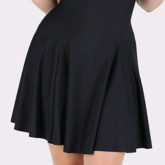 Blackmilk Matte Skater Dress Size M- Black. - Picture 4 of 5